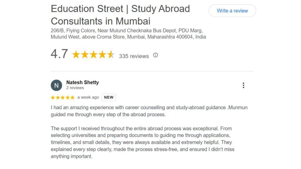 Natesh's Review_Education Street