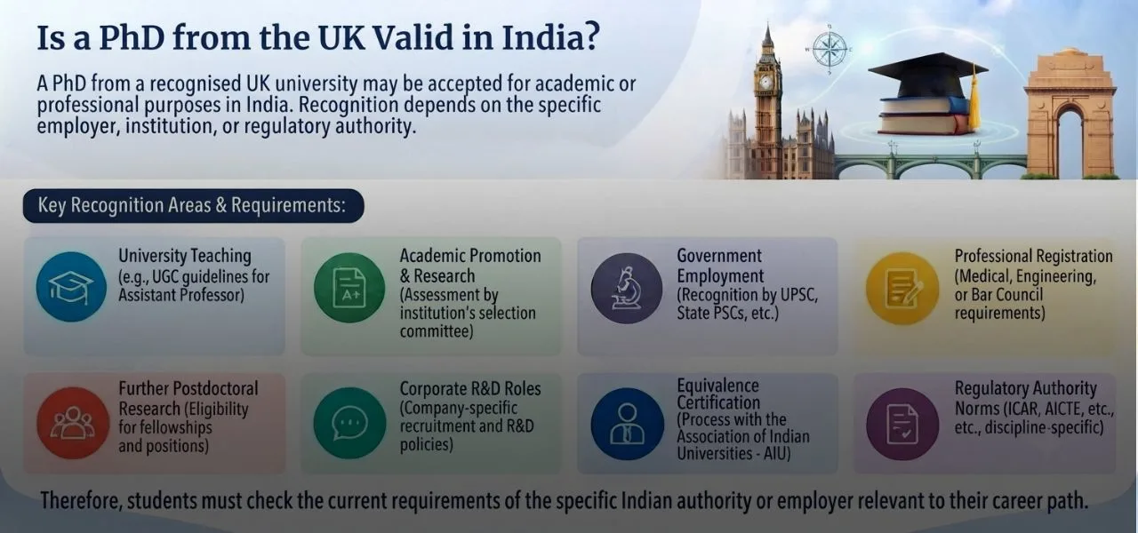 Is a PhD from the UK Valid in India