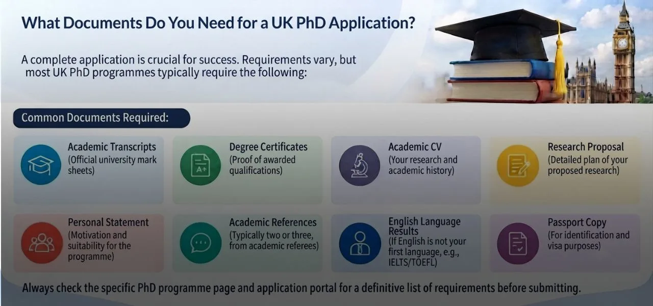 What Documents Do You Need for a UK PhD Application
